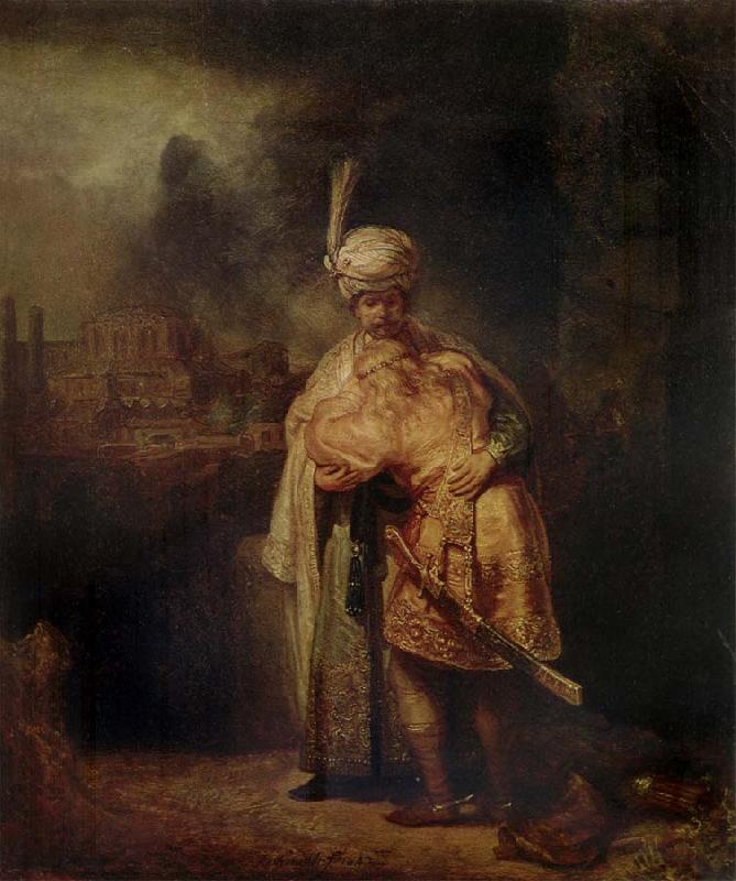 REMBRANDT Harmenszoon van Rijn David-s Farewell to Jonathan oil painting picture